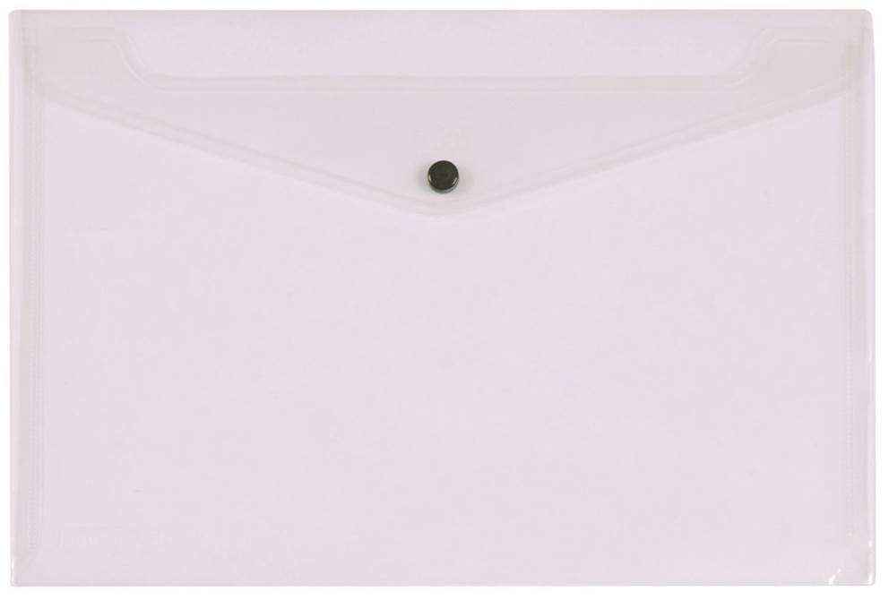 Teczka kopertowa Q-CONNECT zatrzask, PP, A4, 172mikr., przeźroczysta