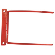 Klipsy archiwizacyjne Q-CONNECT D-Clip, grubość pliku max. 8cm, czerwony 100 szt./opak.
