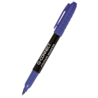 Marker do płyt CD/DVD Q-CONNECT, 1mm (linia), niebieski