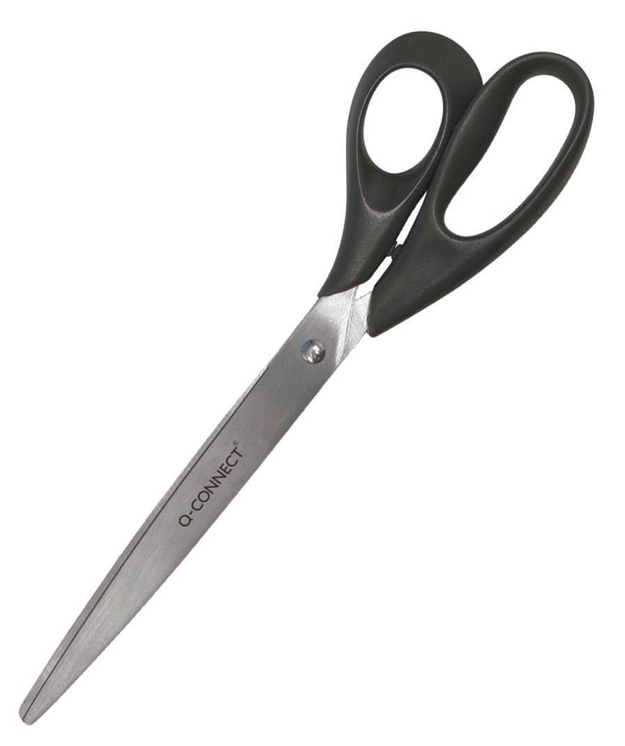 Nożyczki biurowe Q-CONNECT, klasyczne, 25,5cm, czarne