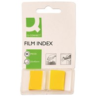 Zakładki indeksujące Q-CONNECT, PP, 25,4x43,7mm, 50 kart., żółte