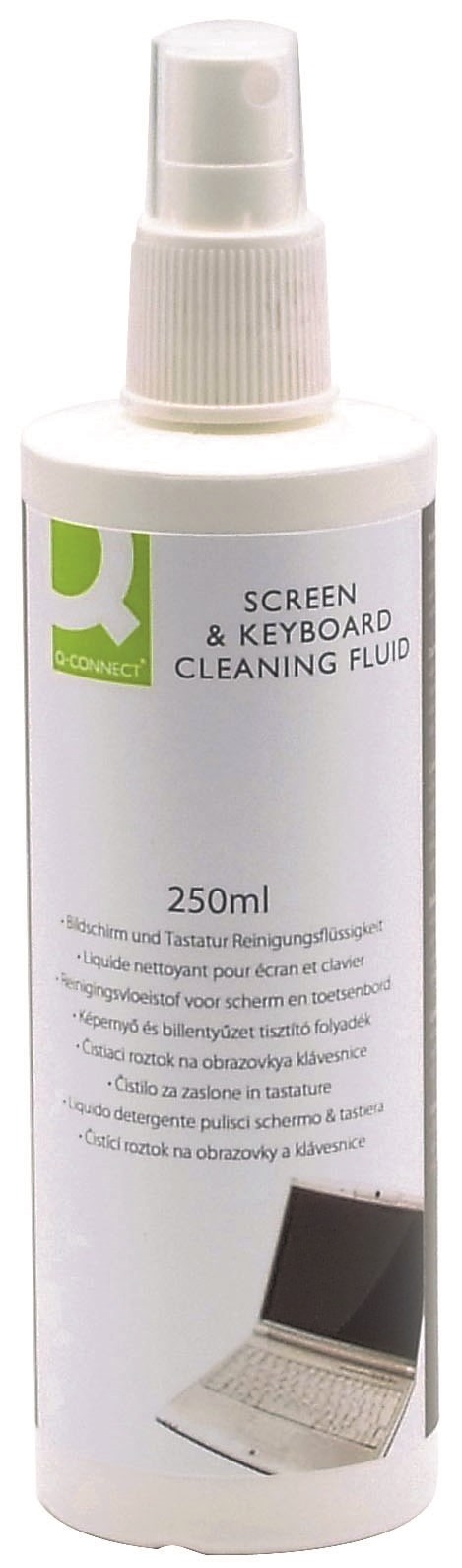 Spray do czyszczenia ekranów TFT/LCD/LED i klawiatur Q-CONNECT, 250ml
