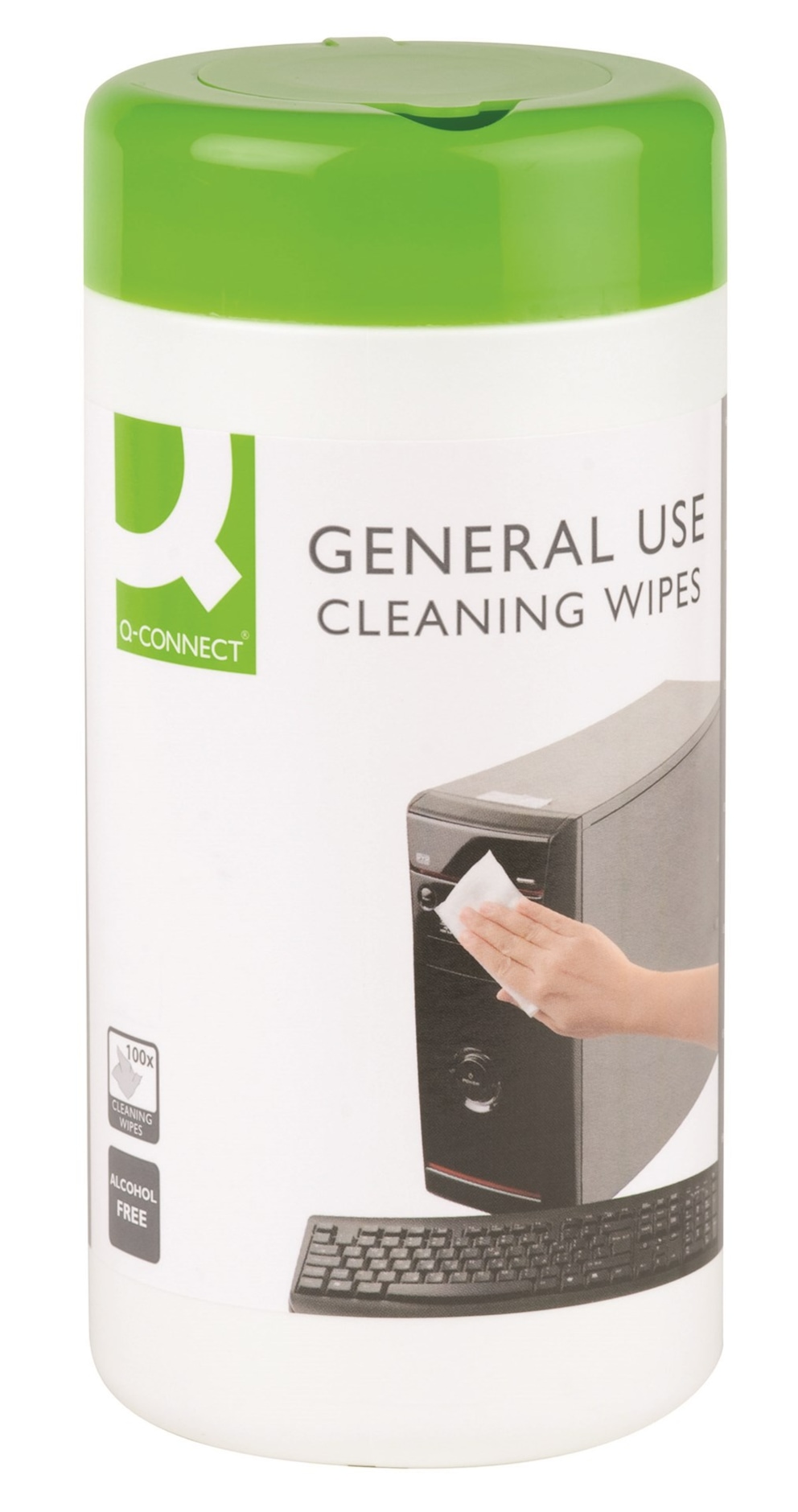 Ściereczki do czyszczenia obudów Q-CONNECT, tuba, 100szt.