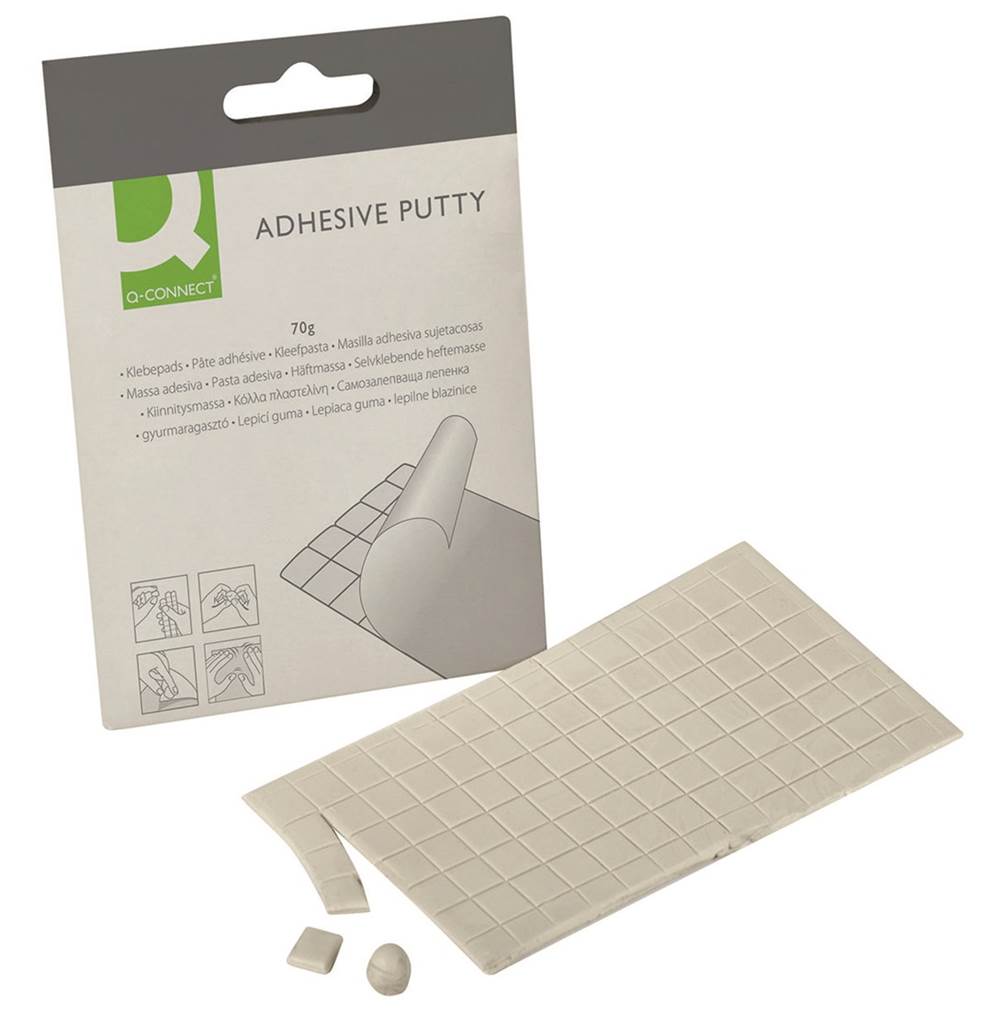 Masa mocująca Q-CONNECT, podzielona, 70g, biała
blu tack