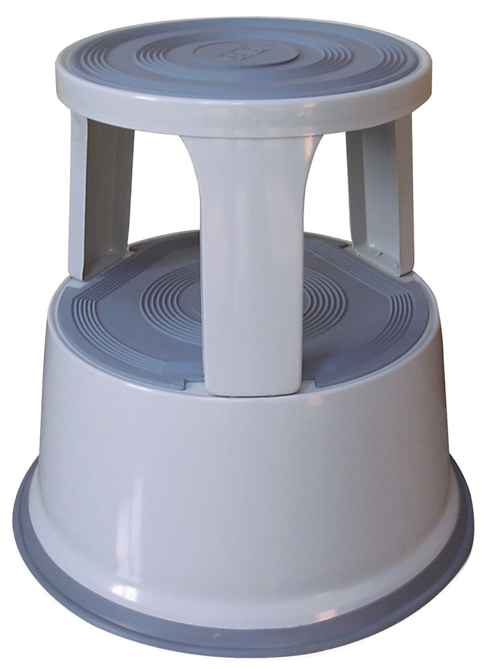 Taboret biurowy Q-CONNECT, mobilny, metalowy, szary