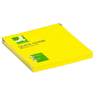 Bloczek samoprzylepny Q-CONNECT Brilliant, 76x76mm, 1x80 kart., żółty