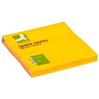 Bloczek samoprzylepny Q-CONNECT Brilliant, 76x76mm, 1x80 kart., pomarańczowy