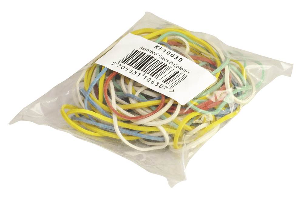 Gumki recepturki Q-CONNECT, 25g, mix kolorów