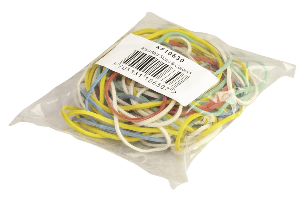 Gumki recepturki Q-CONNECT, 25g, mix kolorów