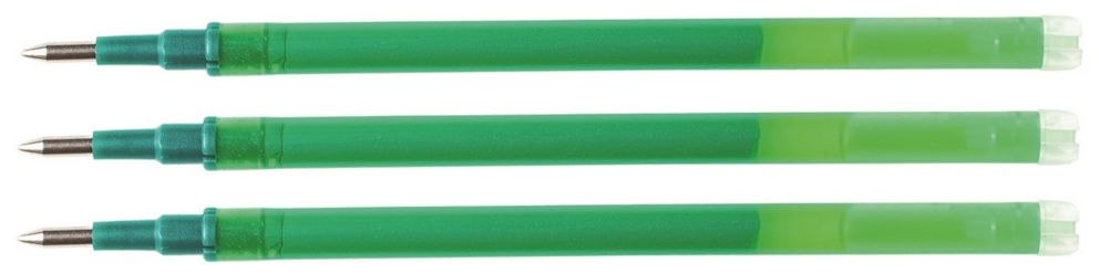 Wkład do długopisu wymazywalnego Q-CONNECT, 1,0mm, 3szt., zawieszka, zielony