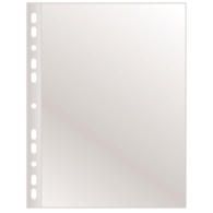 Koszulki na dokumenty Q-CONNECT, poszerzane, PP, A4, groszkowe, 40mikr., 100szt.