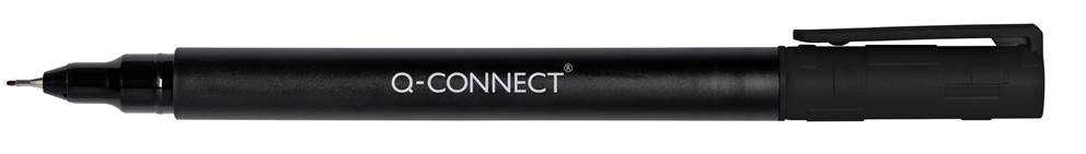Marker do płyt CD/DVD Q-CONNECT, S, 0,4mm (linia), czarny