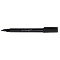 Marker do płyt CD/DVD Q-CONNECT, F, 0,6mm (linia), czarny