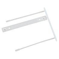 Klipsy archiwizacyjne Q-CONNECT Z-Clip, grubość pliku max. 7cm, biały 100 szt./opak.