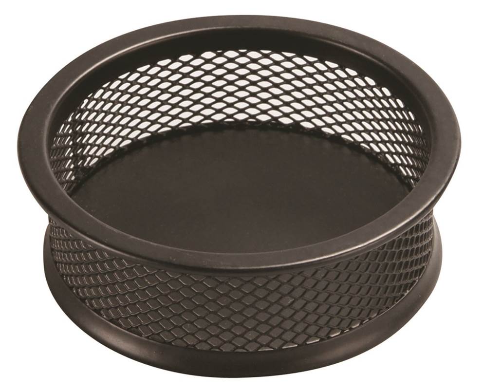 Pojemnik na spinacze Q-CONNECT Office Set, metalowy, czarny