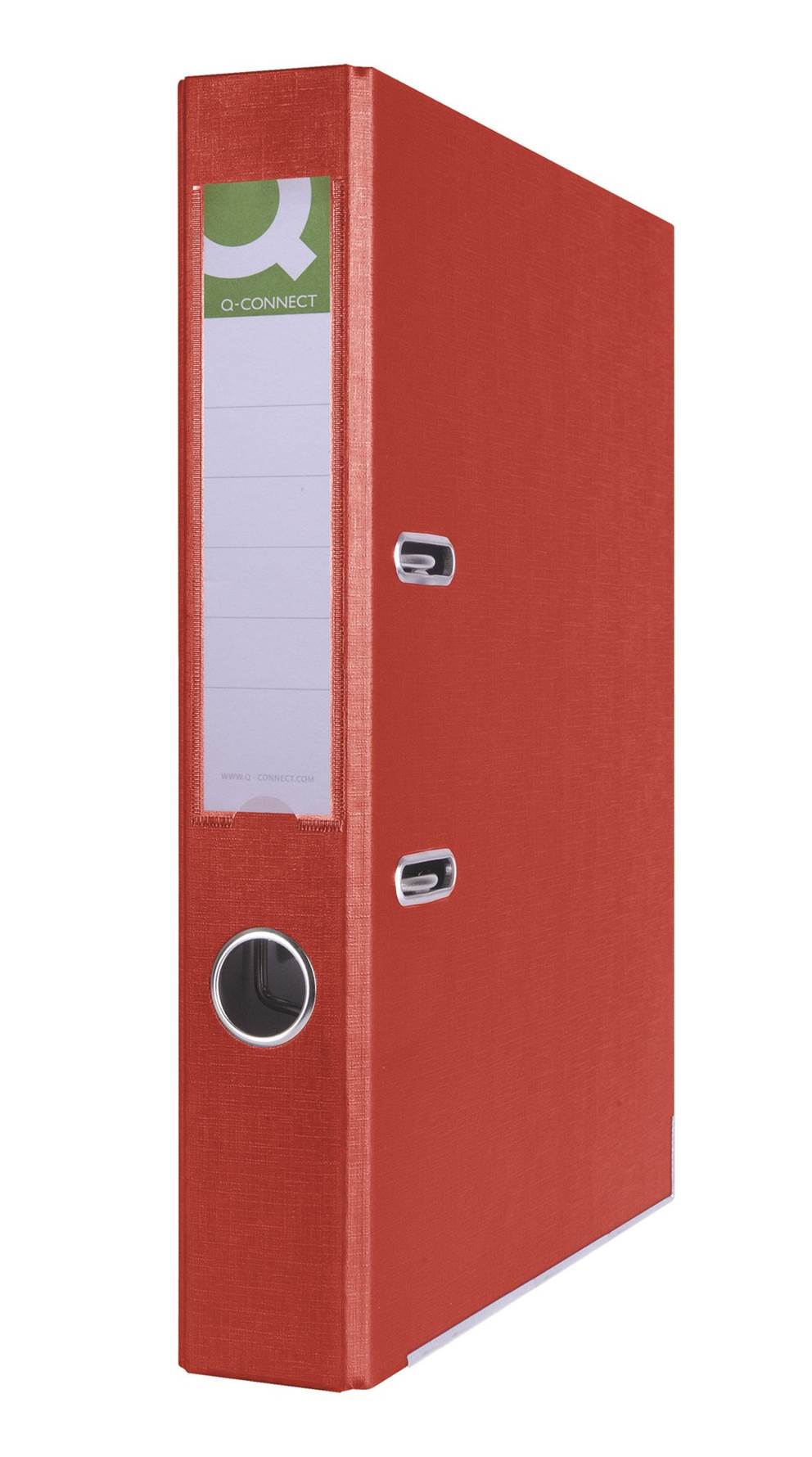 Segregator Q-CONNECT Hero z szyną, PP, A4/55mm, czerwony