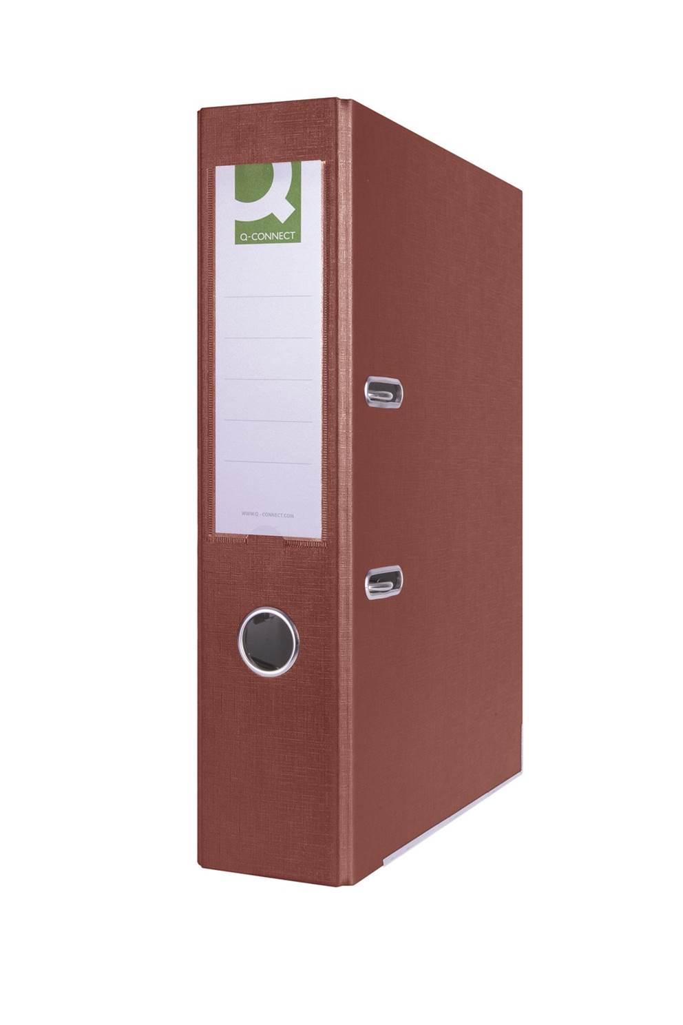 Segregator Q-CONNECT Hero z szyną, PP, A4/75mm, bordowy