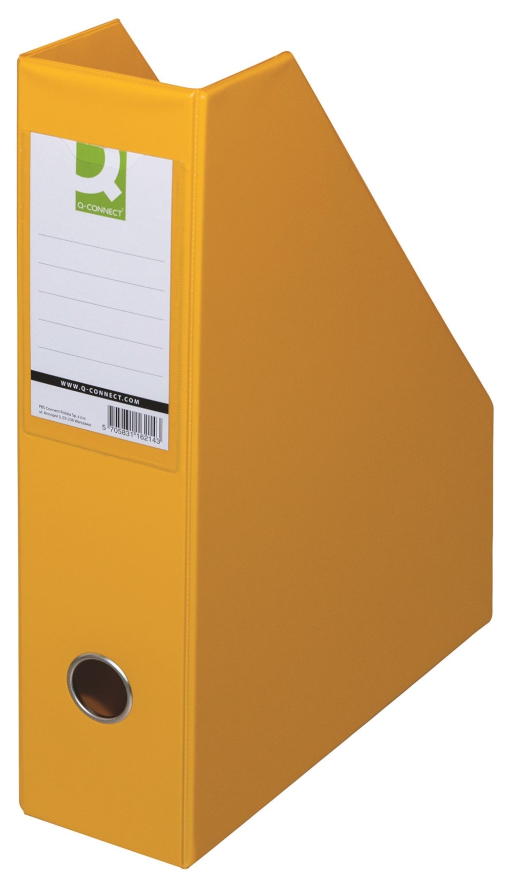 Pojemnik na dokumenty Q-CONNECT, PVC, A4/76, żółty