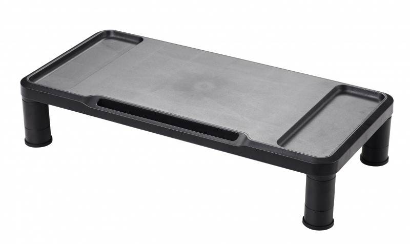 Podstawka pod monitor Q-CONNECT, 38x24cm, z regulacją wysokości, czarna