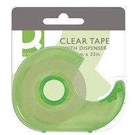Taśma samoprzylepna z dyspenserem Q-CONNECT, 19mm, 33m, mix kolorów