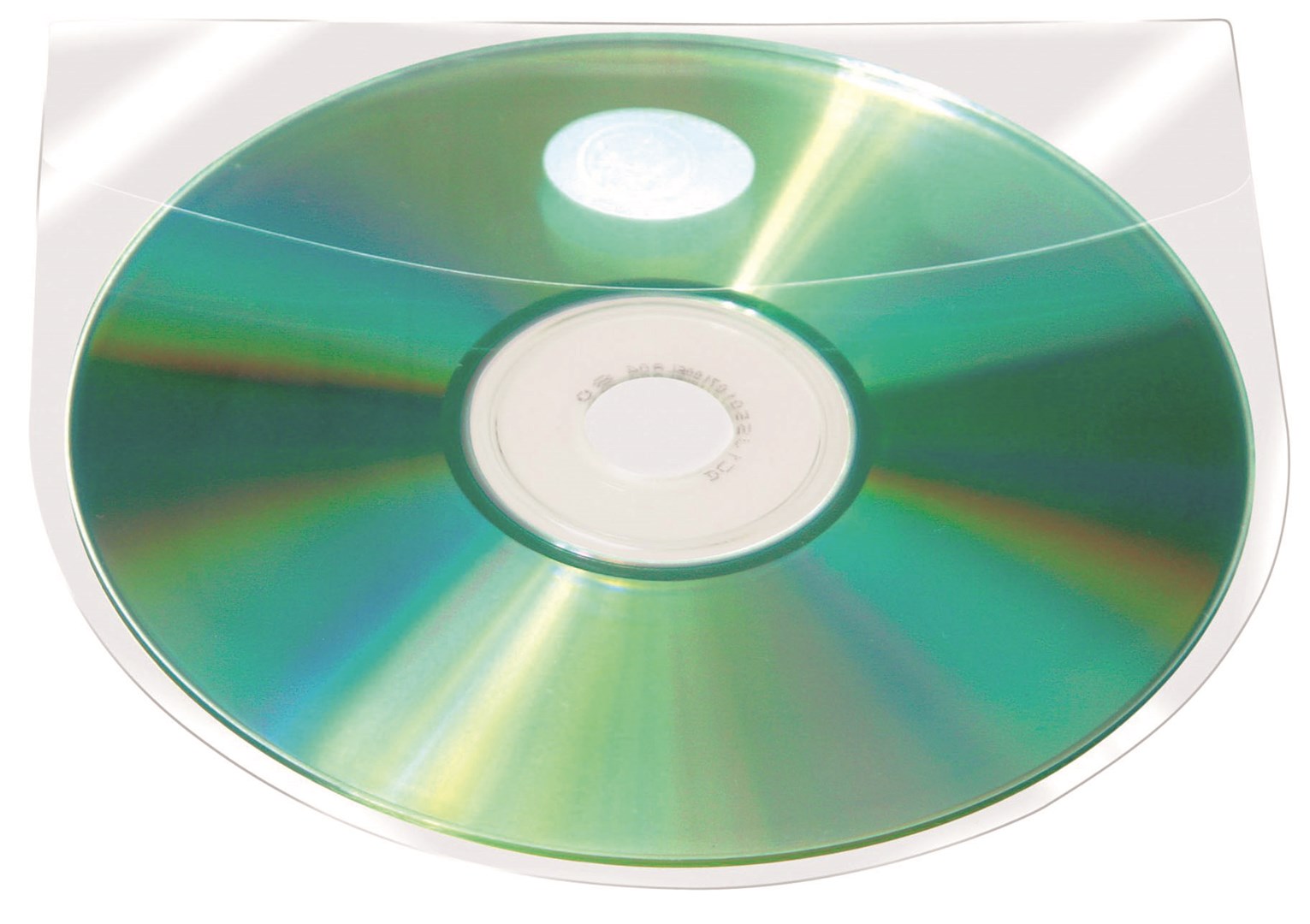 Kieszeń samoprzylepna Q-CONNECT, na 2-4 płyty CD/DVD, 127x127mm, 10szt.