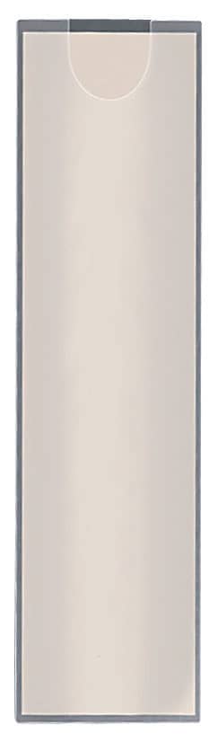 Kieszeń samoprzylepna Q-CONNECT, na etykiety, rozc. na kr. gór. boku, 35x102mm, 12szt.