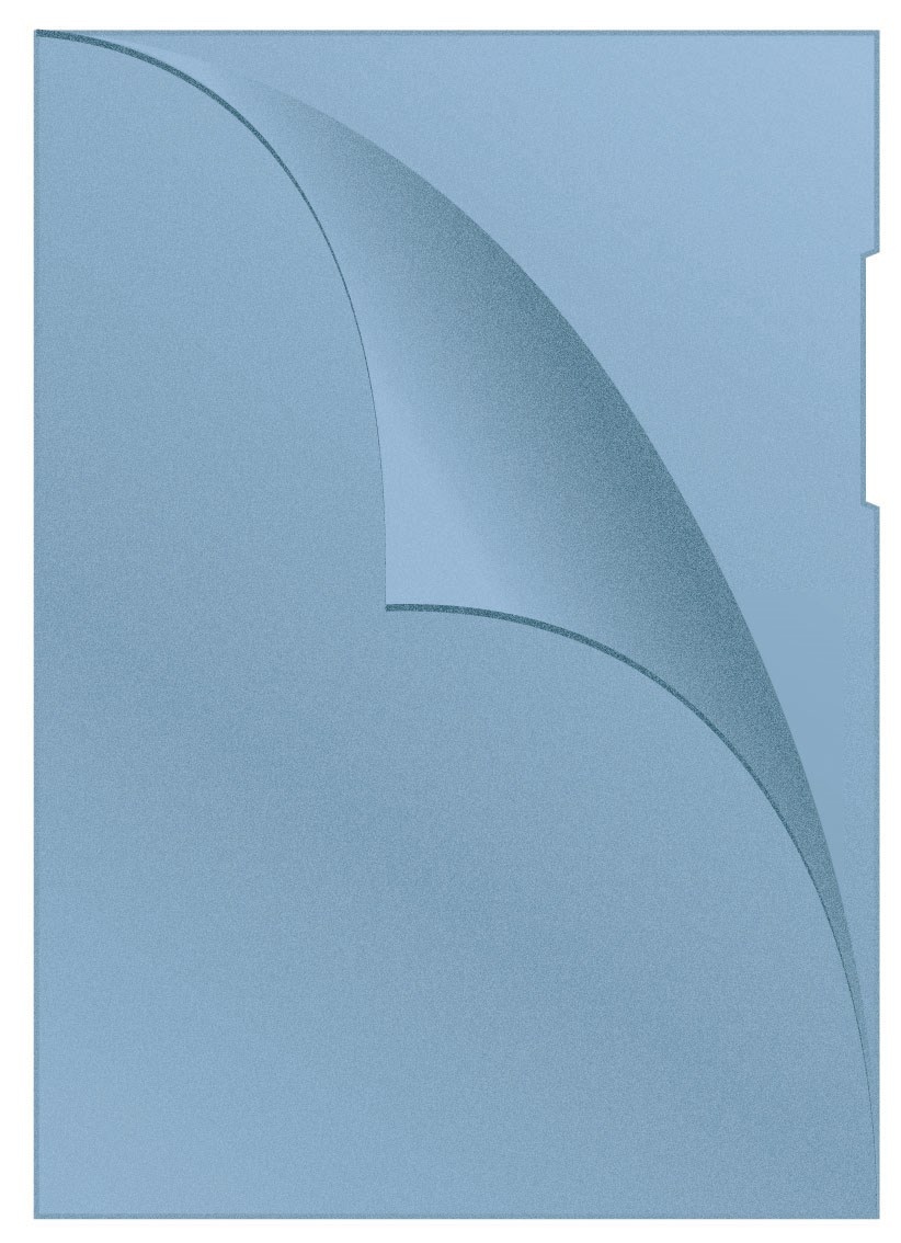 Obwoluta Q-CONNECT typu L, PP, A4, groszkowa, 120mikr., niebieska