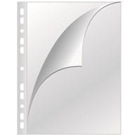 Koszulki na dokumenty Q-CONNECT, typ L, PP, A4, krystal, 150mikr., 100szt.