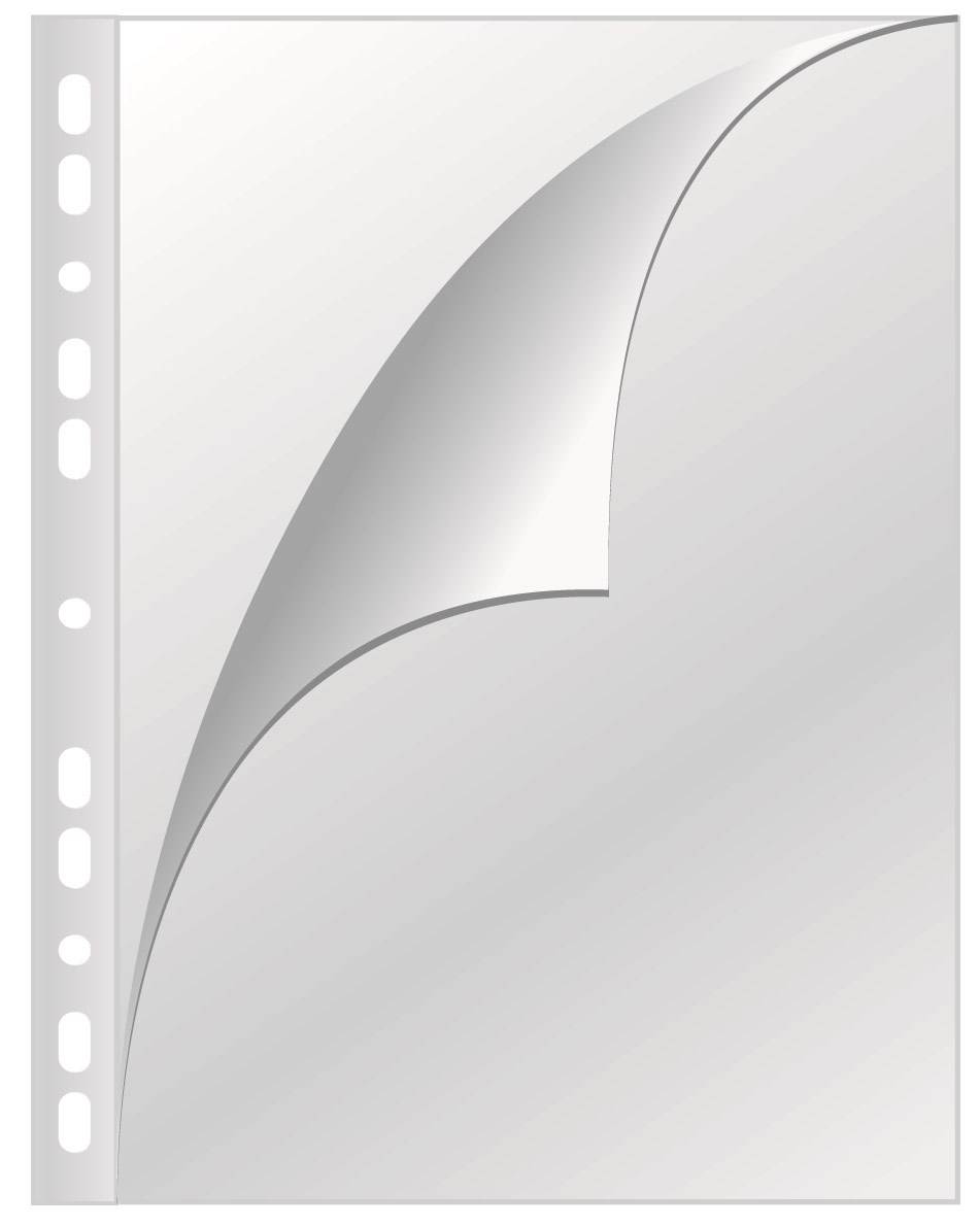 Koszulki na dokumenty Q-CONNECT, typ L, PP, A4, krystal, 150mikr., 100szt.