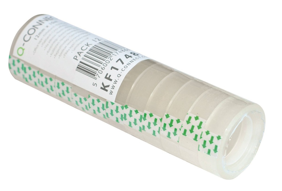 Taśma biurowa Q-CONNECT, 12mm, 10m, 12szt.