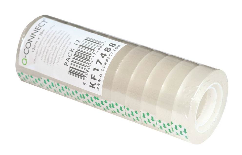 Taśma biurowa Q-CONNECT, 12mm, 30m, 12szt.