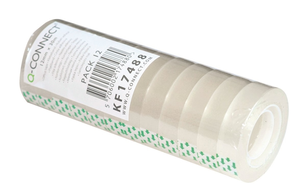 Taśma biurowa Q-CONNECT, 12mm, 30m, 12szt.