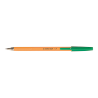 Długopis Q-CONNECT z wymiennym wkładem 0,4mm (linia), zielony