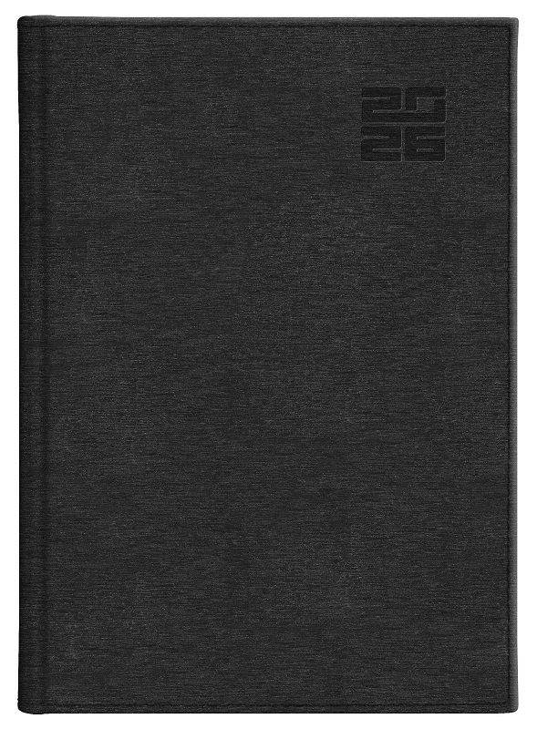 Kalendarz 2026 Aluminium Standard  czarny B5 papier biały u/dz