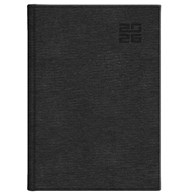 Kalendarz 2026 Aluminium Standard   z notesem czarny B5 u/tyg
