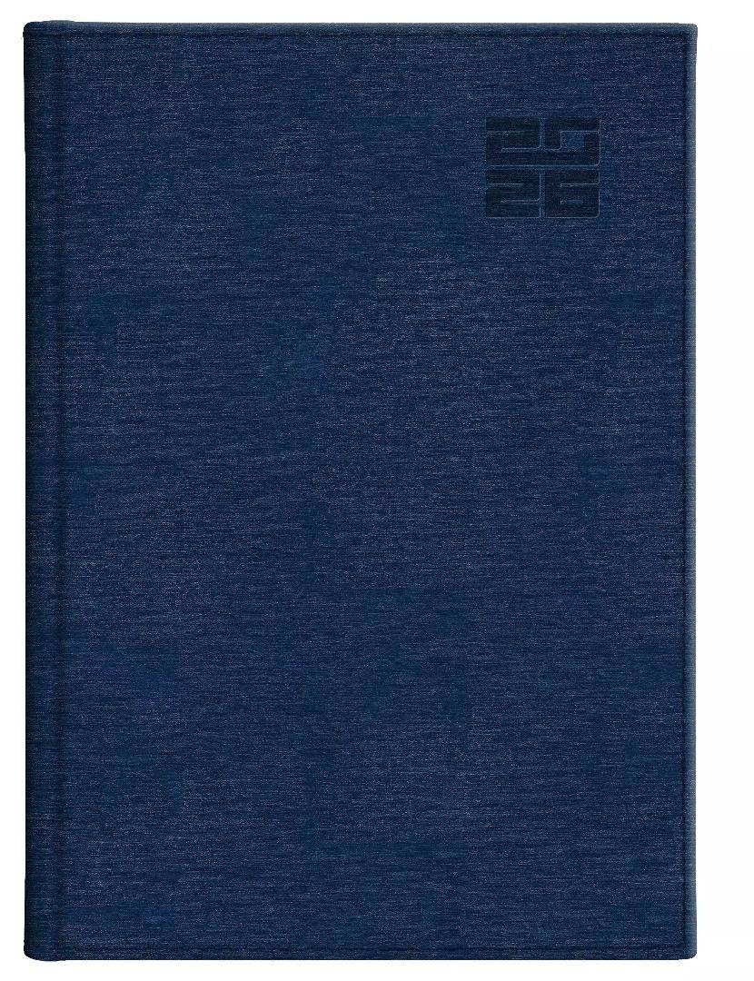 Kalendarz 2026 Aluminium Standard z notesem  granatowy B5 u/tyg