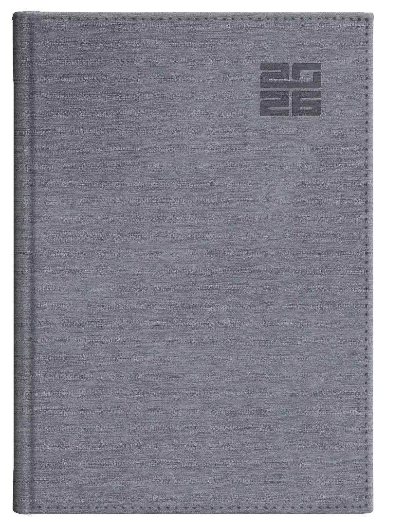 Kalendarz 2026 Aluminium Standard z notesem  srebrny B5 u/Tygodniowe