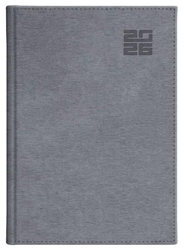 Kalendarz 2026 Aluminium Standard  srebrny A5 u/dzienny