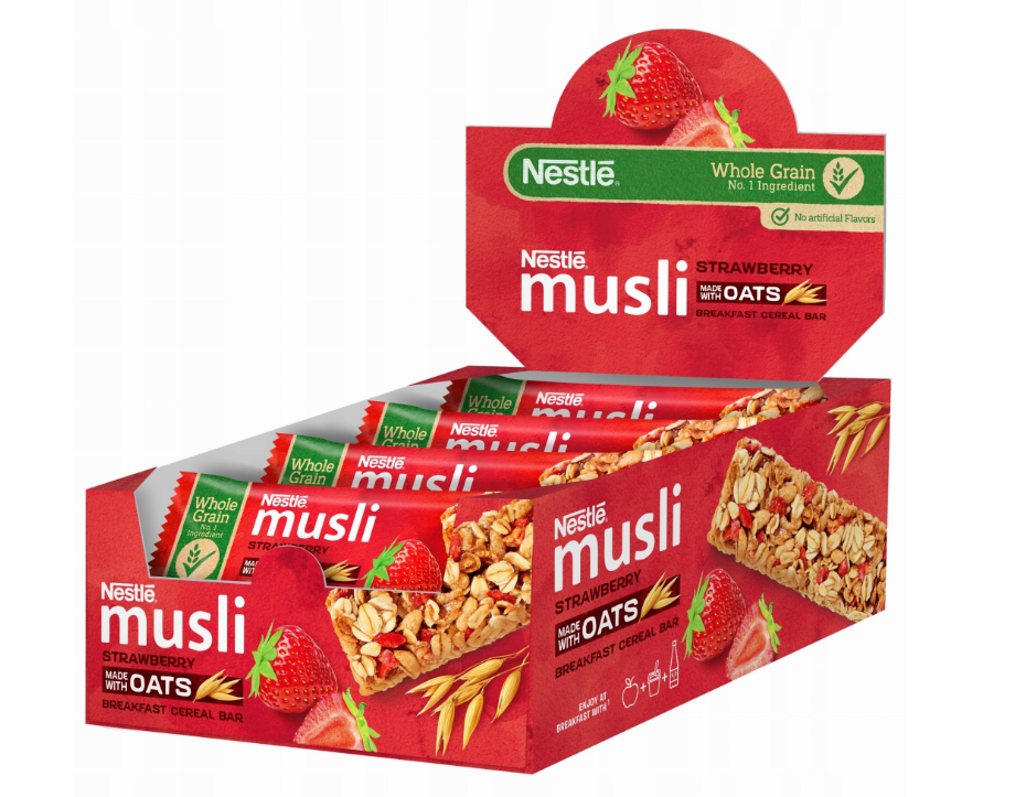 BATON NESTLE MUSLI TRUSKAWKA 35g 12szt