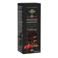 Pierniki nadziewane w czekoladzie deserowej róża 145g x16