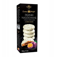 Pierniki nadz.w białej czekoladzie marakuja 150g x16 NOWOŚĆ