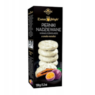 Pierniki nadz.w białej czekoladzie marakuja 150g x16 NOWOŚĆ