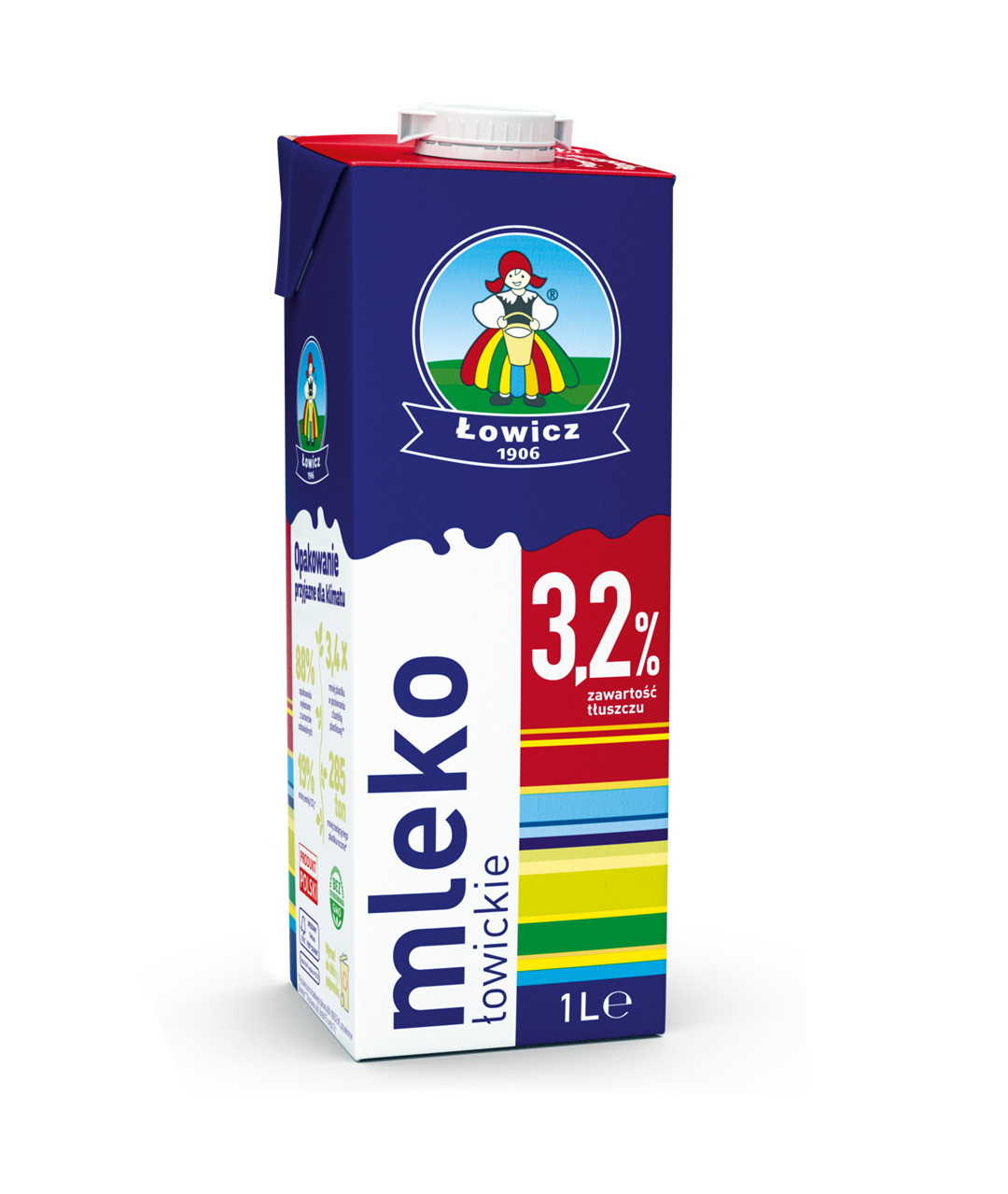 Mleko UHT Łowickie 3,2% 1 l