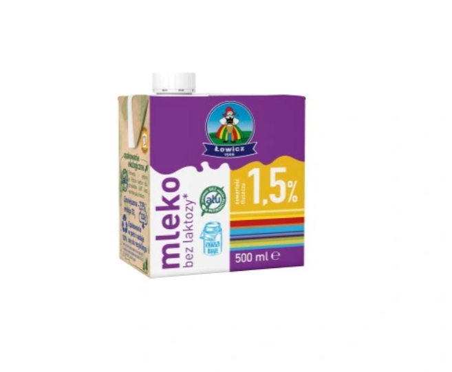 Mleko 1,5% Łowicz  bez laktozy 500ml