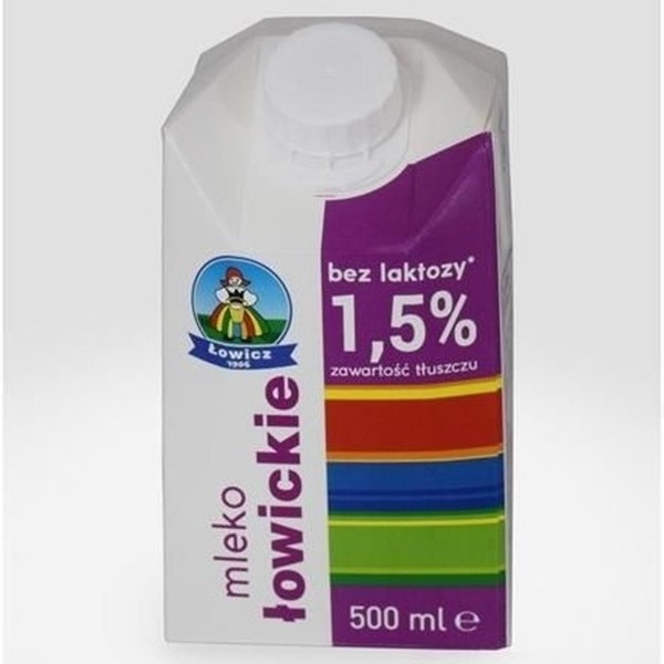 Mleko 1,5% Łowicz  bez laktozy 500ml