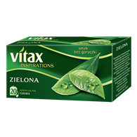 Herbata VITAX Inspirations, zielona, 20 torebek