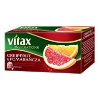Herbata VITAX INSPIRATIONS, grejpfrut i pomarańcza, 20 torebek