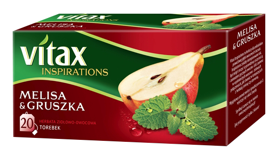 Herbata VITAX INSPIRATIONS, MELISA I GRUSZKA, 20 torebek