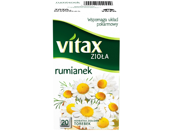 Herbata ziołowa Vitax rumianek 20 torebek x 1,5 g