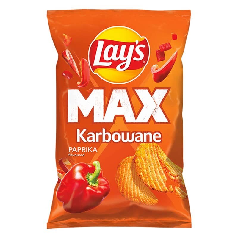 Chipsy LAYS Karbowane Papryka 120g